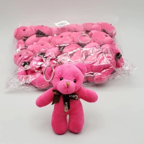 Mini Ayıcık Anahtarlık Pembe Renk