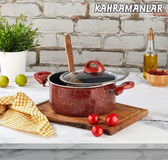 Kahramanlar Kiremit Derin Tencere 26cm