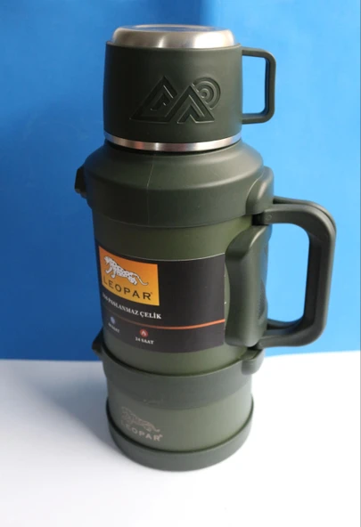 Leopar Çelik Kamp Termosu 3.2 lt. YK1420