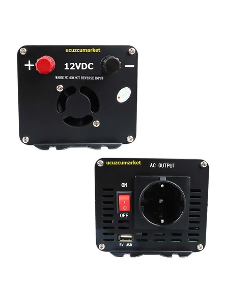 İnverter  12 Volt - 300 Watt Modifıed Sinus Wave Gerçek Değer (12V - 220V Çevirici) - 2