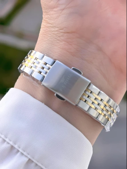 Ferro Çelik Kordon Oval Kasa İTALIAN DESIGN 2 Yıl Garantili Kadın Kol Saati+Bileklik EFL40145-M7 - Resim 3