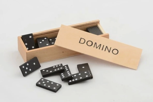 Ahşap Kutulu Domino Oyunu Alk4019