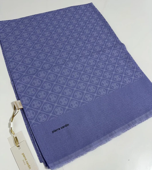 Elegans Monogram Şal-75 X 190-090700-992 Mor ürün görseli