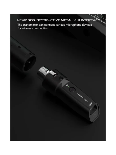 Uhf Kablosuz Mikrofon Dönüştürücü (Kablolu El Mikrofonlarını Uhf Telsiz Mikrofona Çeviren Adaptör) - 2