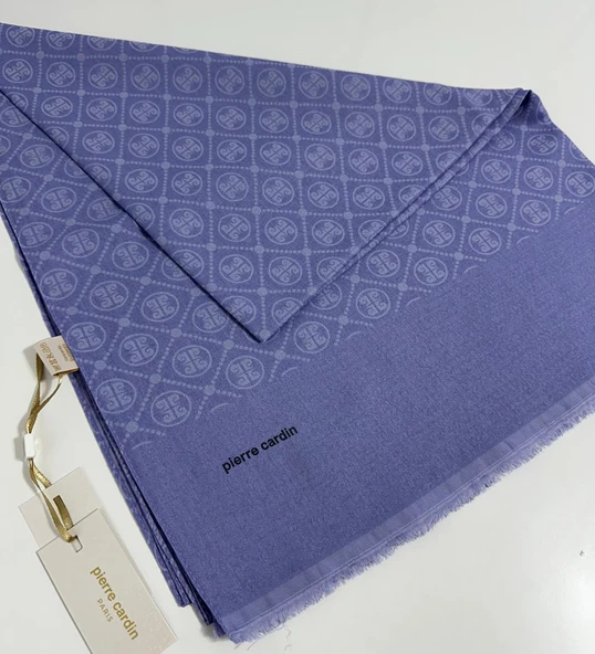 Elegans Monogram Şal-75 X 190-090700-992 Mor - Resim 2