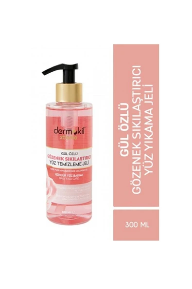 Dermokil Gül Özlü Gözenek Sıkılaştırıcı Yüz Temizleme Jeli 300 ml X 2 Adet - 2