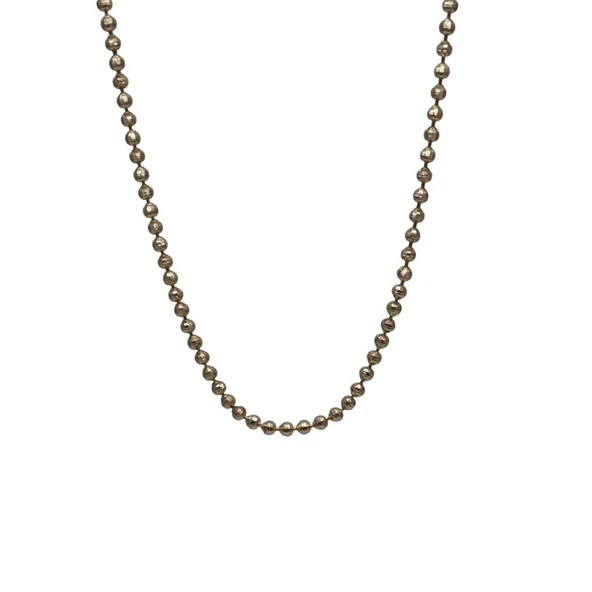 Dorik Zincir 4 mm Kadın Genç Zincir Kolye 45 cm - Resim 4