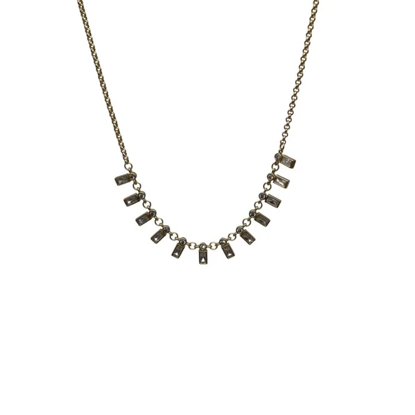 Işıltılı Melodi Kadın Genç Kolye Kristal Taşlı ürün görseli