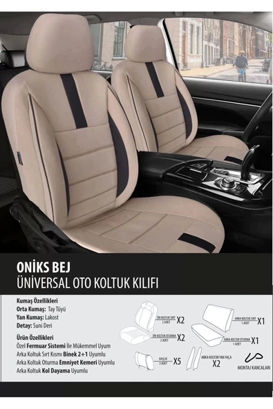 Audi S6 Koltuk Kılıfı Oniks Bej