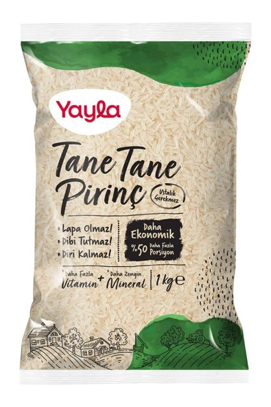 YAYALA TANE TANE 1 KG PİRİNÇ