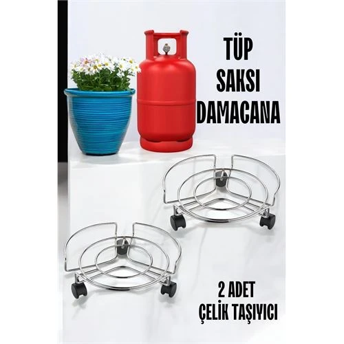 Modacar Saksı Tüp Damacana Altlığı Tekerlekli Taşıyıcı 2 ADET - 2