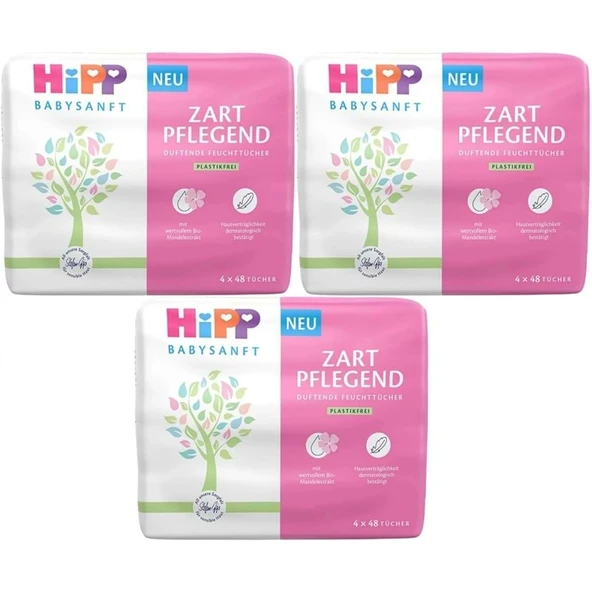 Hipp Baby Sanft Islak Havlu Mendil 48 Yaprak Klasik 9 Lu Set (3PK*3) 432 Yaprak - 1