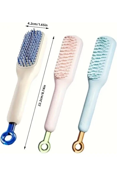 Aç Kapa Otomatik Temizlenen Kedi Köpek Tarağı - Ergonomik Tasarımlı, Kolay Temizlik - 3