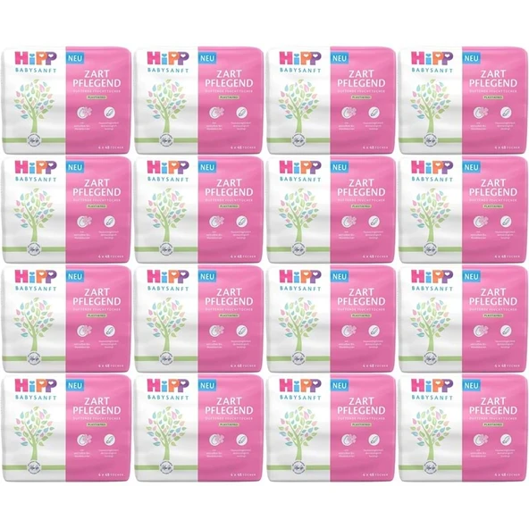 Hipp Baby Sanft Islak Havlu Mendil 48 Yaprak Klasik 48 Li Set (16PK*3) 2304 Yaprak ürün görseli