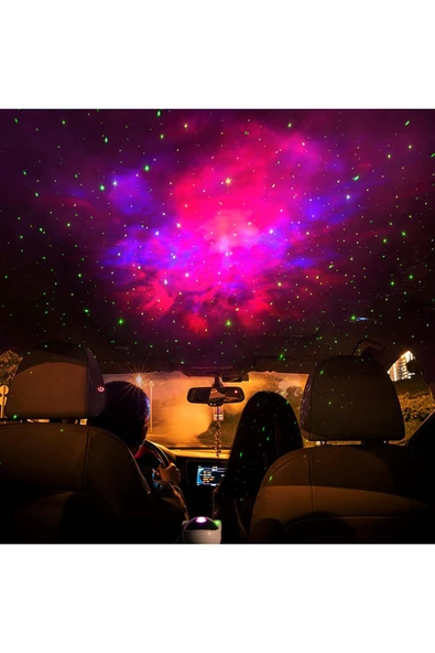 Astronot Galaxy Projektör - Çok Renkli LED Galaksi Projektörü, Yıldızlı Gece Lambası, Kumandalı - 6