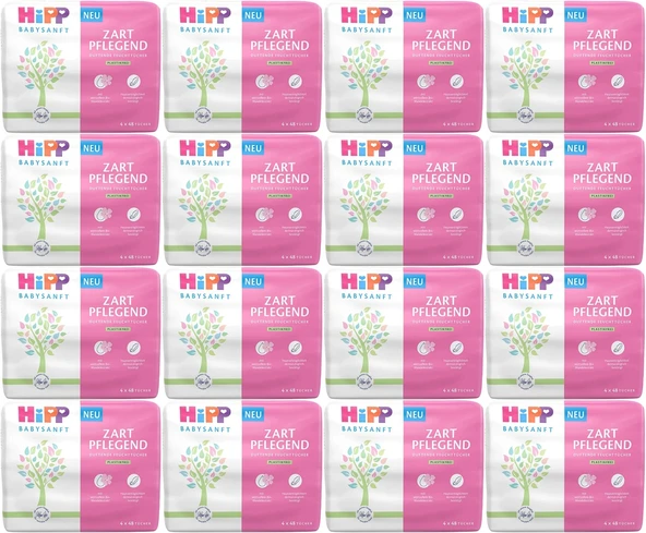 Hipp Baby Sanft Islak Havlu Mendil 48 Yaprak Klasik 48 Li Set (16PK*3) 2304 Yaprak