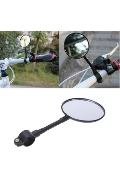 Esnek Bisiklet Dikiz Aynası - 360 Derece Dönebilen, Geniş Görüş Alanlı ve Dayanıklı Bisiklet Aynası