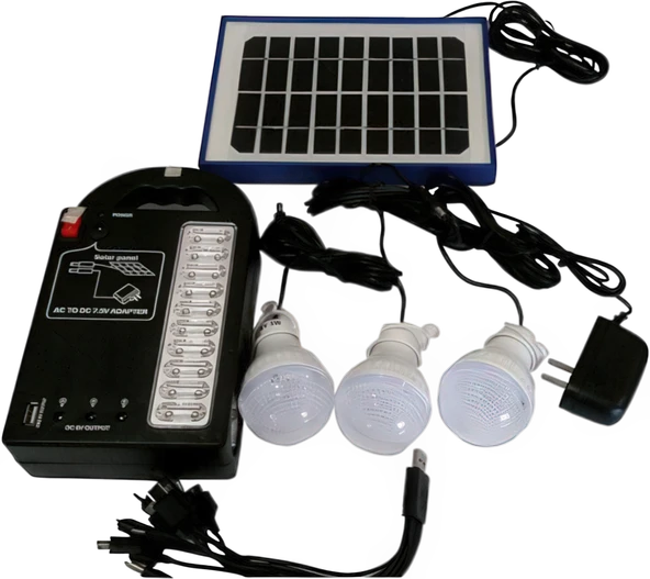 Orpemo GDPLUS GD-999 Solar Aydınlatma Sistemi  Güneş Enerjili Lamba ve Powerbank - Resim 2