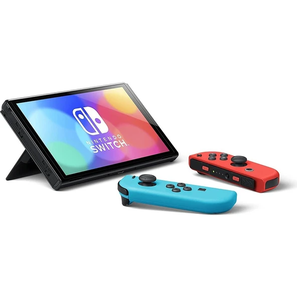 Nintendo Switch Oled Oyun Konsolu Kırmızı-Mavi - G - 5