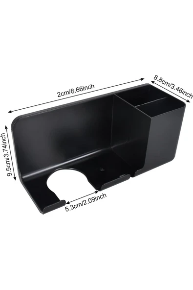 Duvara Monte Edilebilir Saç Kurutma Makinesi Tutucu - Pratik Banyo Organizeri, Depolama Çözümü - 11