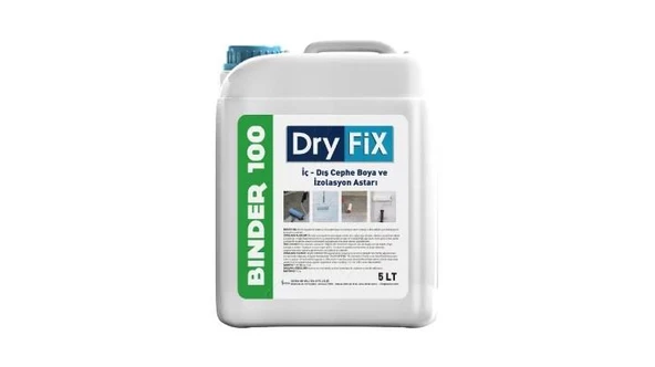 DryFix Binder100 İç Ve Dış Cephe Boya Ve İzolasyon Astarı 5 Lt