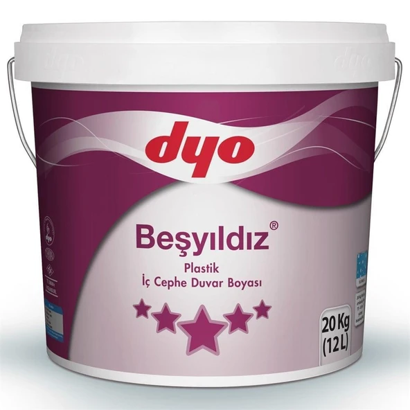 Dyo Beşyıldız Plastik İç Cephe Boyası 20 Kg Şampanya