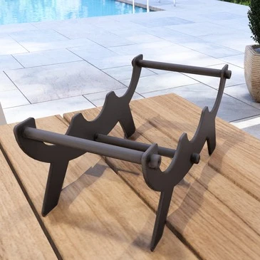 Masa üstü Şarap Şişesi Standı Metal Eliptik desenli Çok Şık - 7