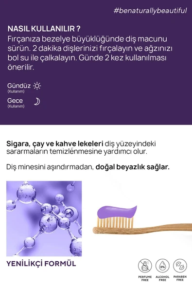 Mor Aktif Karbon Diş Beyazlatma Seti (Mor Karbon Diş Macunu 75 Gr + Mor Karbon Diş Tozu 50 Gr) - 6