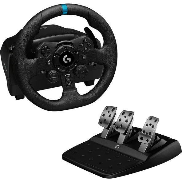 Logitech G923 Ps5, Ps4 ve Pc ile Uyumlu Yarış Direksiyonu ve Pedalları