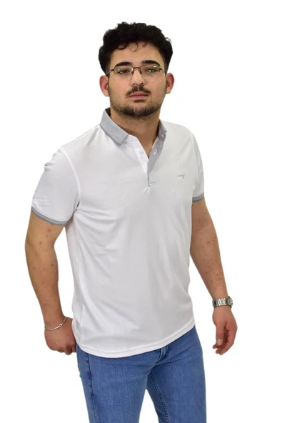 Erkek Polo Yaka Merserize Tişört T3000 BGL-ST04533 - Resim 10
