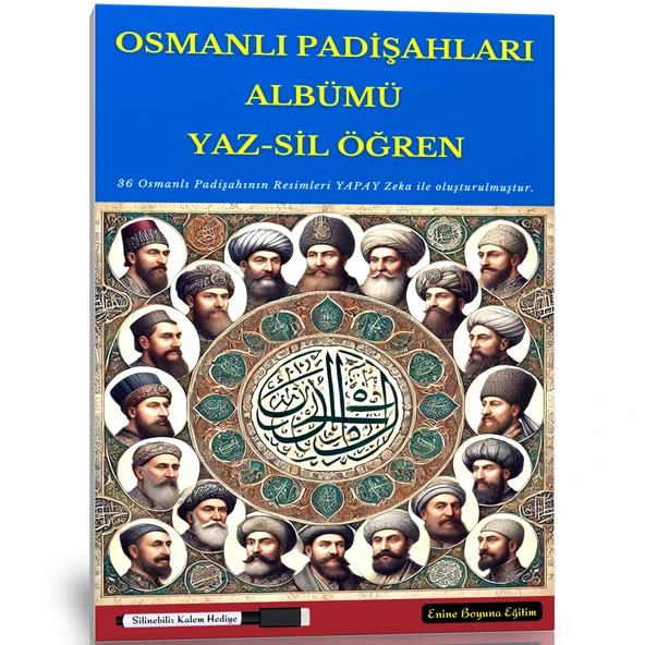 Osmanlı Padişahları Albümü YAZ-SİL Öğren ürün görseli