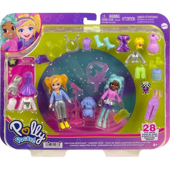 Polly Pocket ve Arkadaşları Farklı Moda Aksesuarları Oyun Setleri HNF51-HKV97