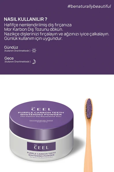 Mor Aktif Karbon Diş Beyazlatma Seti (Mor Karbon Diş Macunu 75 Gr + Mor Karbon Diş Tozu 50 Gr) - 8