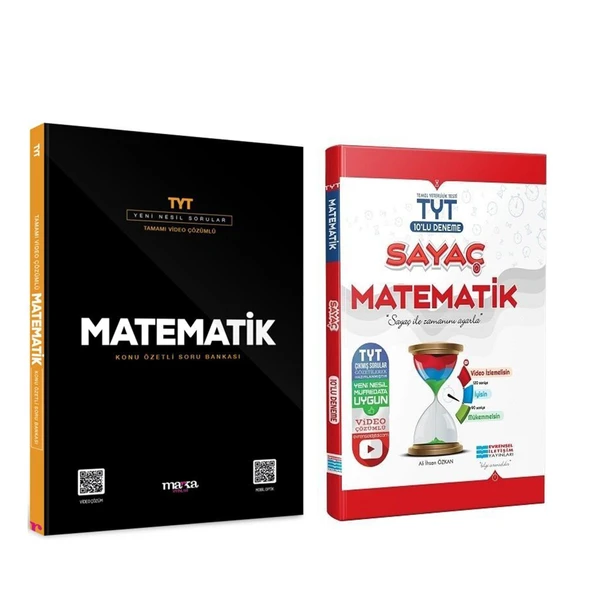 Marka TYT Matematik Soru Bankası ve Evrensel Sayac Deneme Seti 2 Kitap