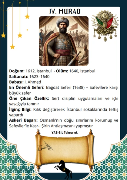 Osmanlı Padişahları Albümü YAZ-SİL Öğren - Resim 4