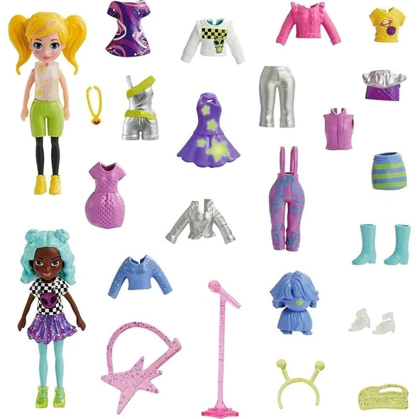 Polly Pocket ve Arkadaşları Farklı Moda Aksesuarları Oyun Setleri HNF51-HKV97 - 2