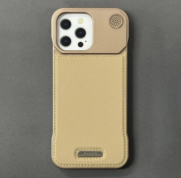 iPhone 16 Pro Max Parfümlü Koku Hazneli MagSafe Uyumlu Deri Kılıf - Resim 4