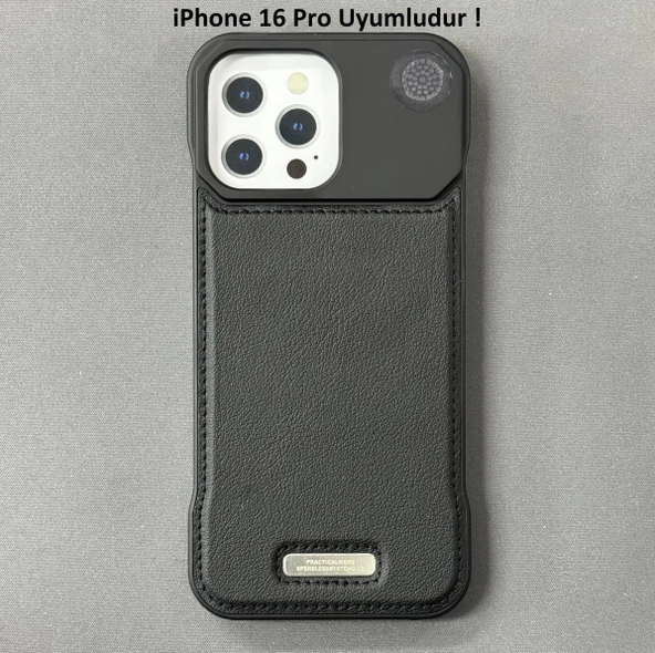 iPhone 16 Pro Parfümlü Koku Hazneli MagSafe Uyumlu Deri Kılıf - Resim 2
