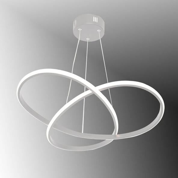 TT Aydınlatma TT310-BY  Trio Modeli Mat Beyaz Led Avize ürün görseli 1