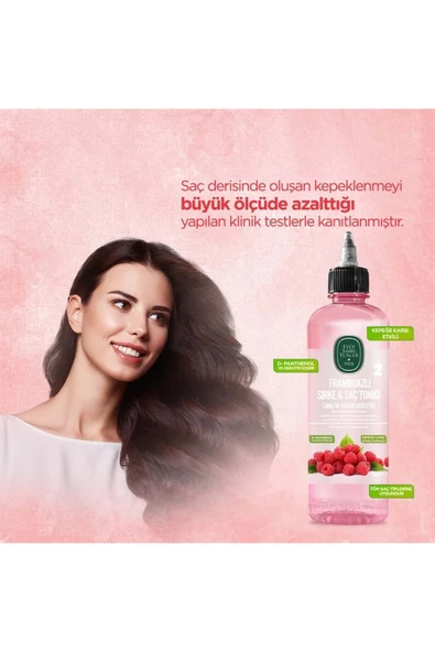 Eyüp Sabri Tuncer Saç Toniği 500ml Frambuazlı Sirkeli (5 Lİ SET) - Resim 3