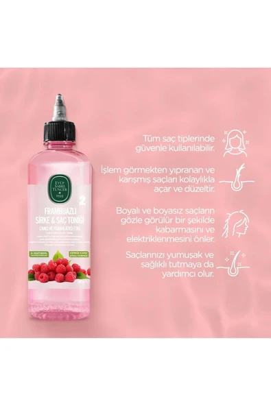 Eyüp Sabri Tuncer Saç Toniği 500ml Frambuazlı Sirkeli (5 Lİ SET) - Resim 4