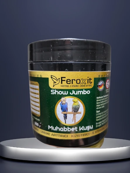Show-Jumbo-Kızıştırıcı -E vitamini-Üreme Arttırıcı Muhabbet Kuşlarına Özel Seri 300 Gr - 2