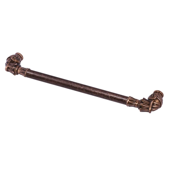 (224 mm-22.4 cm) Eskitme Antik Bakır Metal Mobilya Mutfak Çekmece Dolap Dolabı Kulpu Kulbu Kulpları - Resim 2