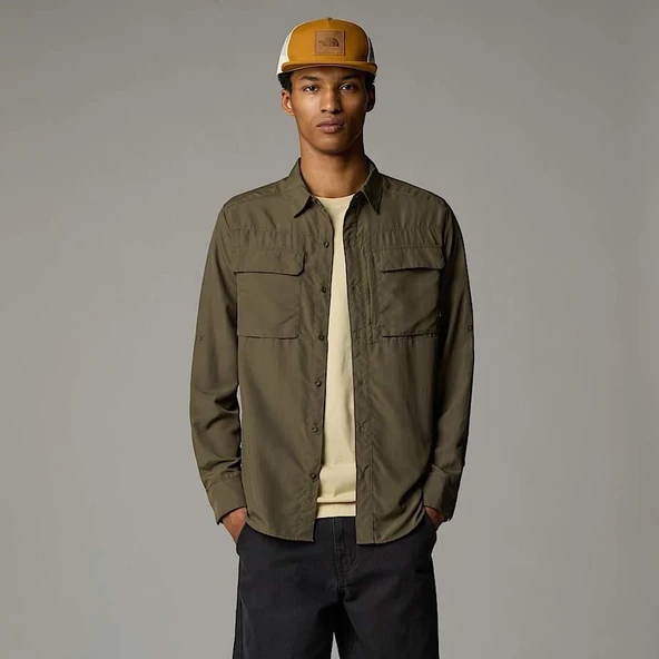 M L/S SEQUOIA SHIRT NEW TAUPE GREEN NEW TAUPE GREEN L - 4