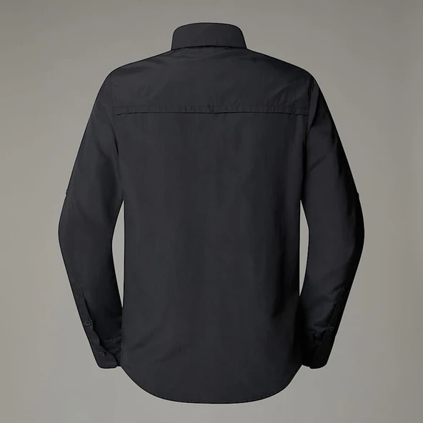 M L/S SEQUOIA SHIRT GREY GREY S - Resim 4