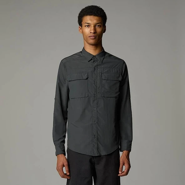 M L/S SEQUOIA SHIRT GREY GREY M