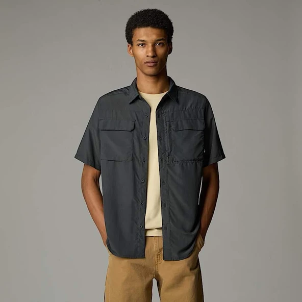 M S/S SEQUOIA SHIRT GREY GREY XXL - 5