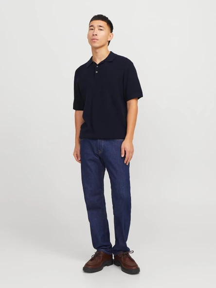 JPRCCCOOPER KNIT POLO SS SN SKY SKY S - 7