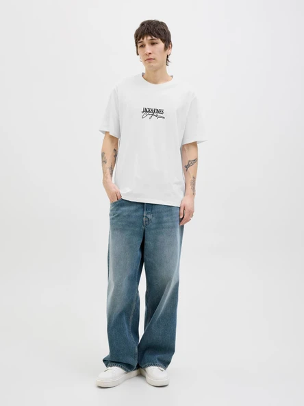 JORALMERIA BRANDING TEE SS CREW NECK Bright White Bright White XL - 7