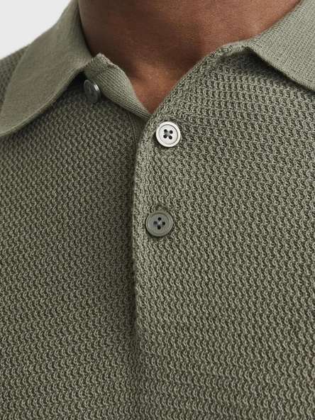 JPRCCCOOPER KNIT POLO SS SN Tea Leaf Tea Leaf L - 4